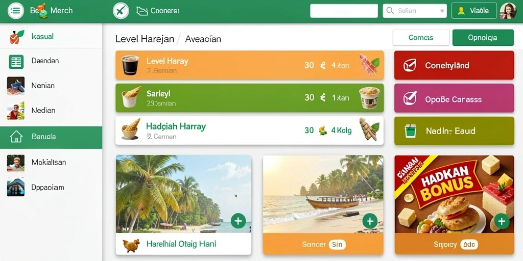 Antarmuka utama aplikasi 180SLOT yang user-friendly.