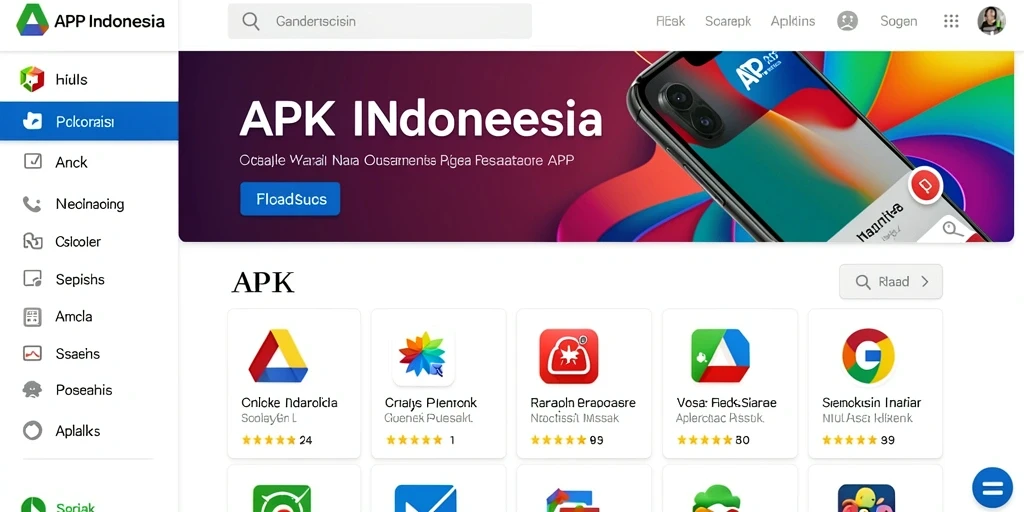 Tampilan awal yang menarik dan mudah dinavigasi.