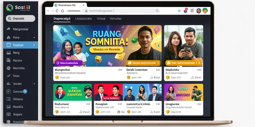 Tampilan antarmuka game yang bersih dan menarik.