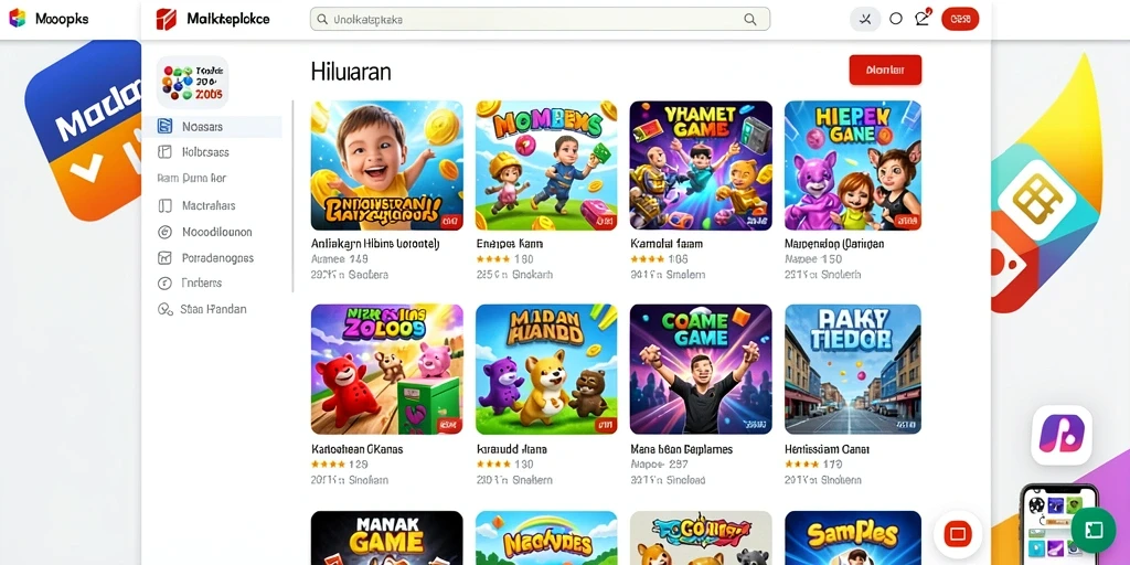 Tampilan menu utama yang mudah dinavigasi.