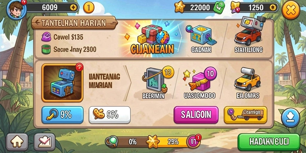 Antarmuka pengguna SOBATGAMING yang ramah dan intuitif.