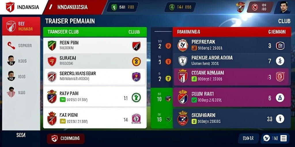 Tangkapan layar menunjukkan menu utama dengan karakter yang dapat dipilih.
