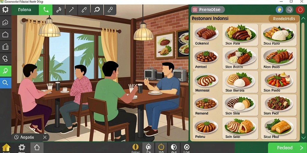 Screenshot dari karakter utama yang menakjubkan.